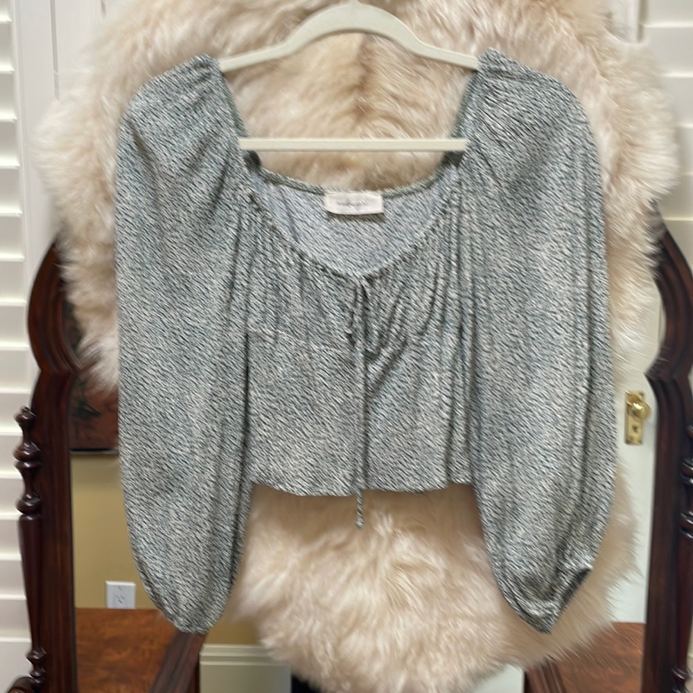 Aubrey 3+1 LS cropped top